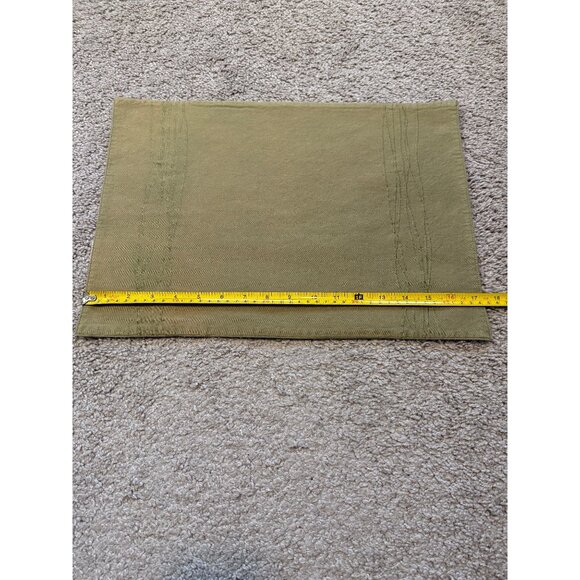 Vtg WC Fashions Set Of 8 Green Cloth Napkins & 7 Placemats !00% Cotton - Picture 6 of 16